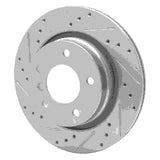 R1 Concepts 1999-2006 BMW 328Ci Rear Left Drilled & Slotted Silver Brake Rotor by R1 Concepts 631-31047L