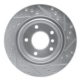 R1 Concepts 1999-2006 BMW 328Ci Rear Left Drilled & Slotted Silver Brake Rotor by R1 Concepts 631-31047L