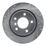 R1 Concepts 1999-2006 BMW 328Ci Rear Left Drilled & Slotted Silver Brake Rotor by R1 Concepts 631-31047L