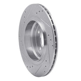 R1 Concepts 1999-2006 BMW 325i (USA/Canada) Rear Right Drilled & Slotted Silver Brake Rotor by R1 Concepts 631-31047R