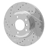 R1 Concepts 2001-2008 BMW Z4 Front Left Drilled & Slotted Silver Brake Rotor by R1 Concepts 631-31048L