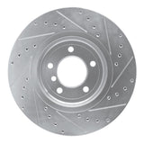 R1 Concepts 2001-2008 BMW Z4 Front Left Drilled & Slotted Silver Brake Rotor by R1 Concepts 631-31048L