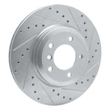 R1 Concepts 2001-2008 BMW 330xi Front Right Drilled & Slotted Silver Brake Rotor by R1 Concepts 631-31048R