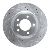 R1 Concepts 2001-2008 BMW 330xi Front Right Drilled & Slotted Silver Brake Rotor by R1 Concepts 631-31048R