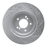 R1 Concepts 2000-2006 BMW M5 Rear Left Drilled & Slotted Silver Brake Rotor by R1 Concepts 631-31050L
