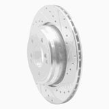 R1 Concepts 2000-2006 BMW M3 Rear Right Drilled & Slotted Silver Brake Rotor by R1 Concepts 631-31050R