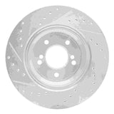 R1 Concepts 2000-2006 BMW M3 Rear Right Drilled & Slotted Silver Brake Rotor by R1 Concepts 631-31050R