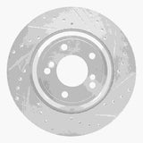 R1 Concepts 2000-2006 BMW M3 Rear Right Drilled & Slotted Silver Brake Rotor by R1 Concepts 631-31050R