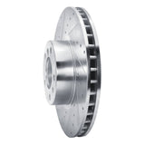 R1 Concepts 2000-2003 BMW 530i Front Left Drilled & Slotted Silver Brake Rotor by R1 Concepts 631-31051L