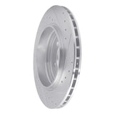 R1 Concepts 2001-2006 BMW 330Ci Rear Left Drilled & Slotted Silver Brake Rotor by R1 Concepts 631-31053L