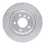 R1 Concepts 2001-2006 BMW 330xi Rear Right Drilled & Slotted Silver Brake Rotor by R1 Concepts 631-31053R