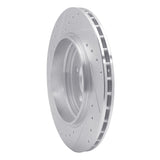 R1 Concepts 2001-2006 BMW 330xi Rear Right Drilled & Slotted Silver Brake Rotor by R1 Concepts 631-31053R