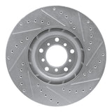 R1 Concepts 2000-2003 BMW M5 Right Front Drilled & Slotted Silver Brake Rotor by R1 Concepts 631-31057D