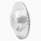 Dynamic Friction 2002-2008 BMW 745Li Front Left Drilled & Slotted Silver Brake Rotor by Dynamic Friction Company 631-31058L