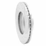 Dynamic Friction 2002-2008 BMW 745Li Front Left Drilled & Slotted Silver Brake Rotor by Dynamic Friction Company 631-31058L