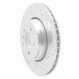 Dynamic Friction 2002-2005 BMW 760i Rear Right Drilled & Slotted Silver Brake Rotor by Dynamic Friction Company 631-31059R
