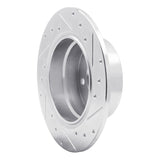 Dynamic Friction 2003-2006 BMW Z4 Rear Left Drilled & Slotted Silver Brake Rotor by Dynamic Friction Company 631-31060L