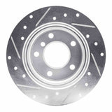 Dynamic Friction 2003-2006 BMW Z4 Rear Right Drilled & Slotted Silver Brake Rotor by Dynamic Friction Company 631-31060R