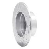 Dynamic Friction 2003-2006 BMW Z4 Rear Right Drilled & Slotted Silver Brake Rotor by Dynamic Friction Company 631-31060R