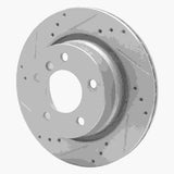 Dynamic Friction 2003-2008 BMW Z4 Rear Left Drilled & Slotted Silver Brake Rotor by Dynamic Friction Company 631-31061L