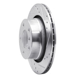 Dynamic Friction 2003-2008 BMW Z4 Rear Right Drilled & Slotted Silver Brake Rotor by Dynamic Friction Company 631-31061R