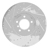 Dynamic Friction 2004-2010 BMW 535i xDrive Front Right Drilled & Slotted Silver Brake Rotor by Dynamic Friction Company 631-31062R