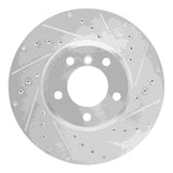 Dynamic Friction 2004-2010 BMW 535i xDrive Front Right Drilled & Slotted Silver Brake Rotor by Dynamic Friction Company 631-31062R