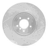 Dynamic Friction 2004-2010 BMW 550i Front Left Drilled & Slotted Silver Brake Rotor by Dynamic Friction Company 631-31063L