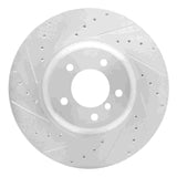Dynamic Friction 2004-2010 BMW 550i Front Left Drilled & Slotted Silver Brake Rotor by Dynamic Friction Company 631-31063L