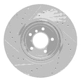 Dynamic Friction 2004-2010 BMW 550i Front Right Drilled & Slotted Silver Brake Rotor by Dynamic Friction Company 631-31063R