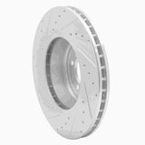 Dynamic Friction 2004-2010 BMW 550i Front Right Drilled & Slotted Silver Brake Rotor by Dynamic Friction Company 631-31063R