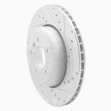 Dynamic Friction 2004-2010 BMW 535i Rear Right Drilled & Slotted Silver Brake Rotor by Dynamic Friction Company 631-31064R