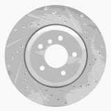 Dynamic Friction 2004-2010 BMW 535i Rear Right Drilled & Slotted Silver Brake Rotor by Dynamic Friction Company 631-31064R