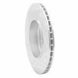 Dynamic Friction 2004-2010 BMW 535i Rear Right Drilled & Slotted Silver Brake Rotor by Dynamic Friction Company 631-31064R