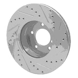 Dynamic Friction 2004-2010 BMW 525i (Mexico) Front Left Drilled & Slotted Silver Brake Rotor by Dynamic Friction Company 631-31065L
