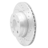 Dynamic Friction 2004-2010 BMW 525i (USA/Canada) Front Right Drilled & Slotted Silver Brake Rotor by Dynamic Friction Company 631-31065R