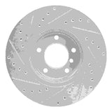 Dynamic Friction 2004-2010 BMW 525i (USA/Canada) Front Right Drilled & Slotted Silver Brake Rotor by Dynamic Friction Company 631-31065R