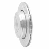 Dynamic Friction 2004-2010 BMW 525i (USA/Canada) Rear Right Drilled & Slotted Silver Brake Rotor by Dynamic Friction Company 631-31066R