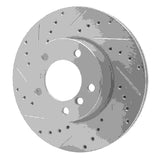 Dynamic Friction 2006-2013 BMW 325i (Mexico) Front Left Drilled & Slotted Silver Brake Rotor by Dynamic Friction Company 631-31067L