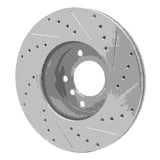 Dynamic Friction 2006-2013 BMW 325i (Mexico) Front Left Drilled & Slotted Silver Brake Rotor by Dynamic Friction Company 631-31067L