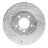 Dynamic Friction 2006-2013 BMW 325i (USA/Canada) Front Right Drilled & Slotted Silver Brake Rotor by Dynamic Friction Company 631-31067R