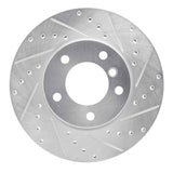 Dynamic Friction 2006-2013 BMW 325i (USA/Canada) Front Right Drilled & Slotted Silver Brake Rotor by Dynamic Friction Company 631-31067R