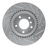 R1 Concepts 06-13 BMW 323I Rear Left Drilled & Slotted Silver Brake Rotor by R1 Concepts RNC-631-31068L