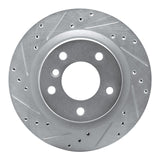R1 Concepts 06-13 BMW 323I Rear Left Drilled & Slotted Silver Brake Rotor by R1 Concepts RNC-631-31068L
