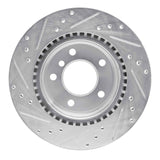 R1 Concepts 06-13 BMW 323I Rear Right Drilled & Slotted Silver Brake Rotor by R1 Concepts RNC-631-31068R