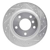R1 Concepts 06-13 BMW 323I Rear Right Drilled & Slotted Silver Brake Rotor by R1 Concepts RNC-631-31068R