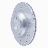 Dynamic Friction 2006-2012 BMW X1 (USA/Canada) Front Left Drilled & Slotted Silver Brake Rotor by Dynamic Friction Company 631-31069L