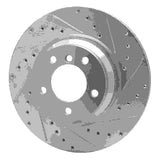 Dynamic Friction 2006-2012 BMW 330i Front Right Drilled & Slotted Silver Brake Rotor by Dynamic Friction Company 631-31069R