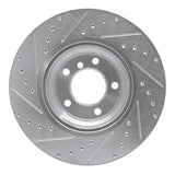 Dynamic Friction 2006-2012 BMW 330i Front Right Drilled & Slotted Silver Brake Rotor by Dynamic Friction Company 631-31069R