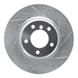 Dynamic Friction 2006-2012 BMW 330i Front Right Drilled & Slotted Silver Brake Rotor by Dynamic Friction Company 631-31069R